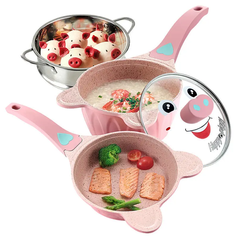 

Baby Food Supplement Pot Shaking Sound with The Same Paragraph Baby Milk Pot Soup Pot Omelette Pot Maifan Stone No Smoke Smoke