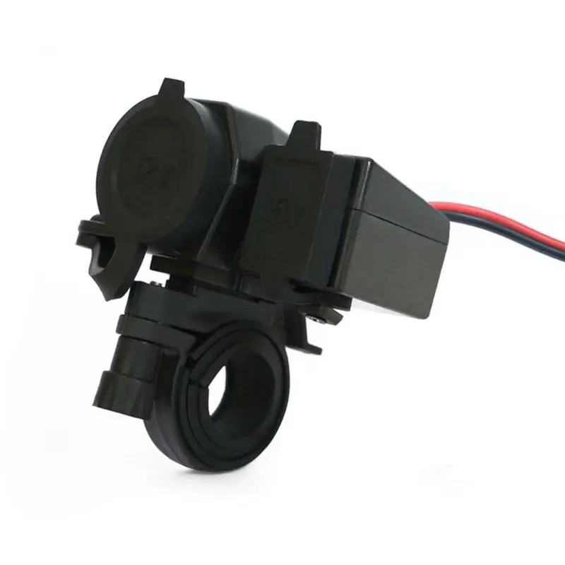 12 24 в двойной USB адаптер для зарядного устройства на руль мотоцикла