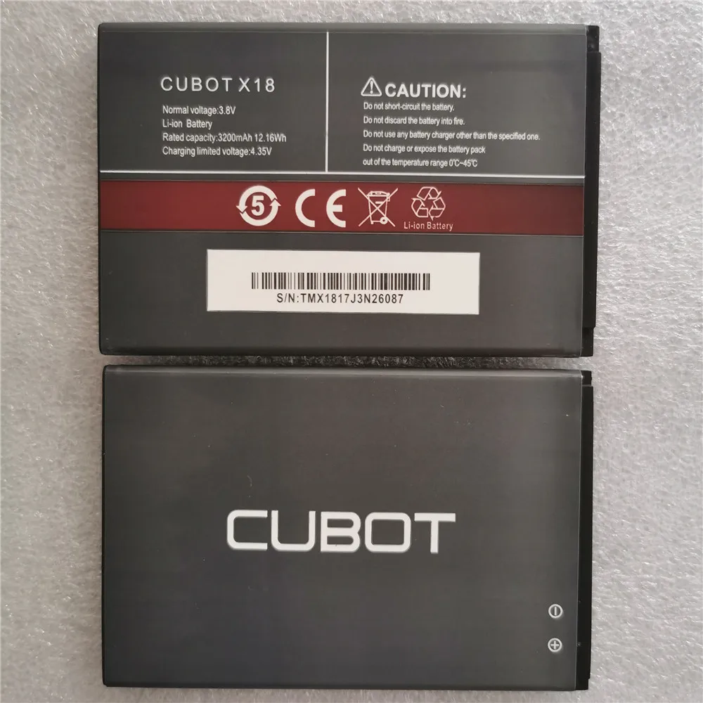 3200 мАч для Cubot X18 долгое время автономный аккумулятор для Cubot X18 Высокое качество замена большой емкости батареи мобильного телефона