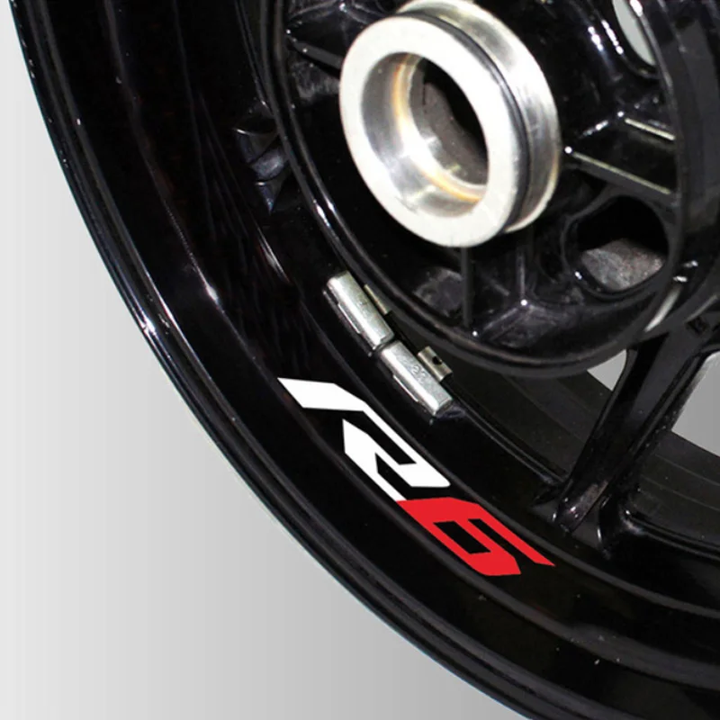

New Motorcycle Reflective wheel Tire logo creative stickers rim inner Decorative waterproof decals for yamaha r6 R 6