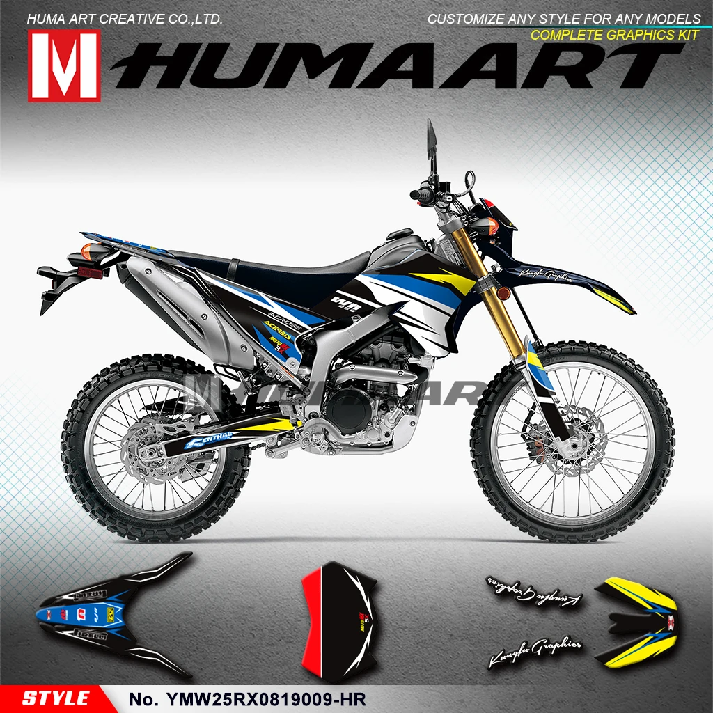 

HUMAART Race Graphics Waterproof Stickers Kit for WR250R WR250X 2008 2009 2010 2011 2012 2013 2014 2015 2016 2017 2018