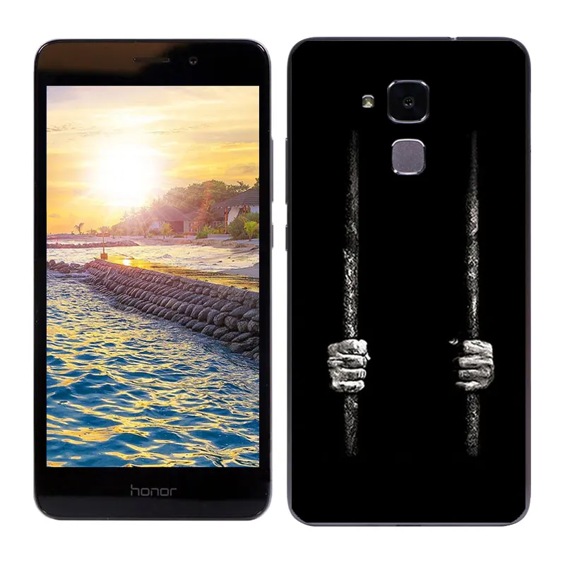 Чехлы для Huawei Honor 5C /Honor 7 Lite Мягкая силиконовая задняя крышка с рисунком бобы Honor7