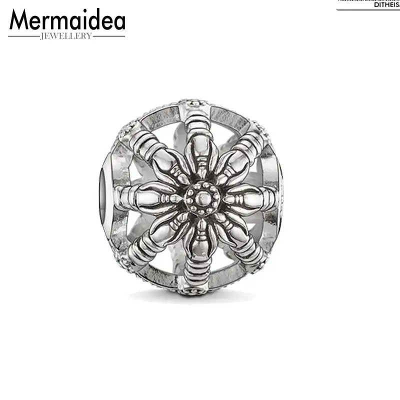 Бусина Шарм сделай сам с отверстием 5 мм новая модная Посеребренная бижутерия