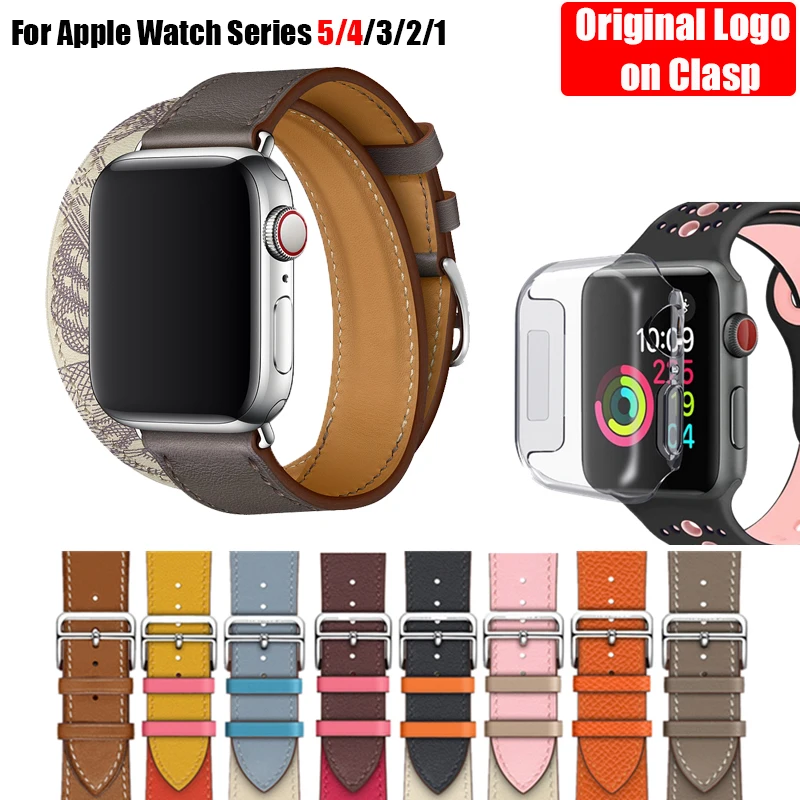 

Ремешок кожаный для Apple Watch Series 5 4 3 2 1 44 мм 40 мм, 38 мм