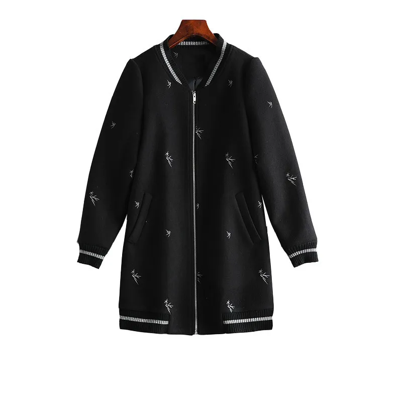

loose fashion thin cover 200kg large new woolen coat 8516