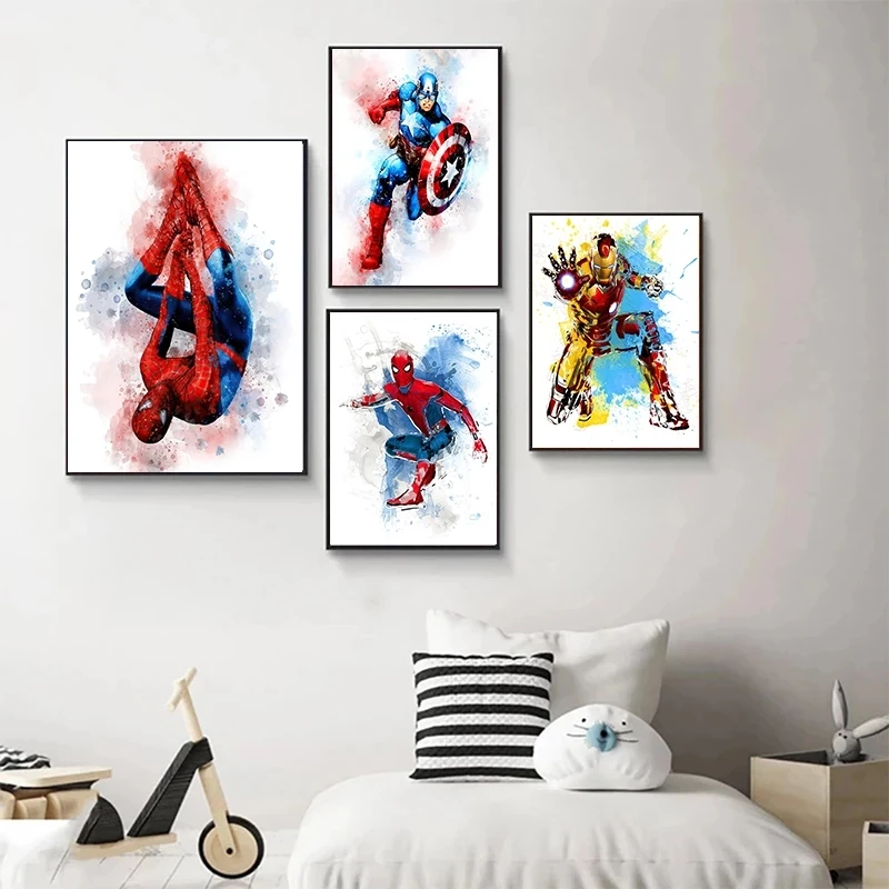 

Marvel Modular Avengers Canvas Home Decor Printed Painting Superhero Poster Modern Wall Art Pictures For Living Room No Frame