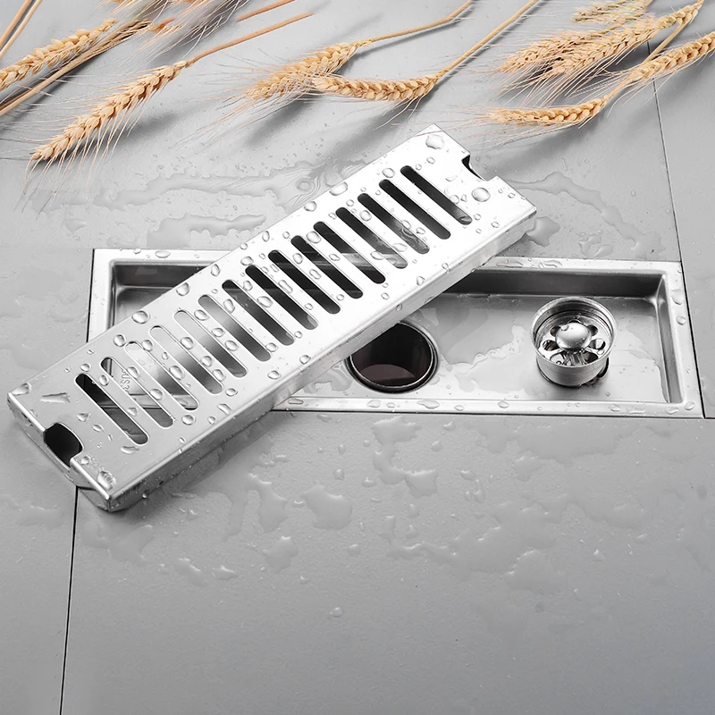 Линейный Слив для пола слив ванной комнаты из нержавеющей стали крышка Слива
