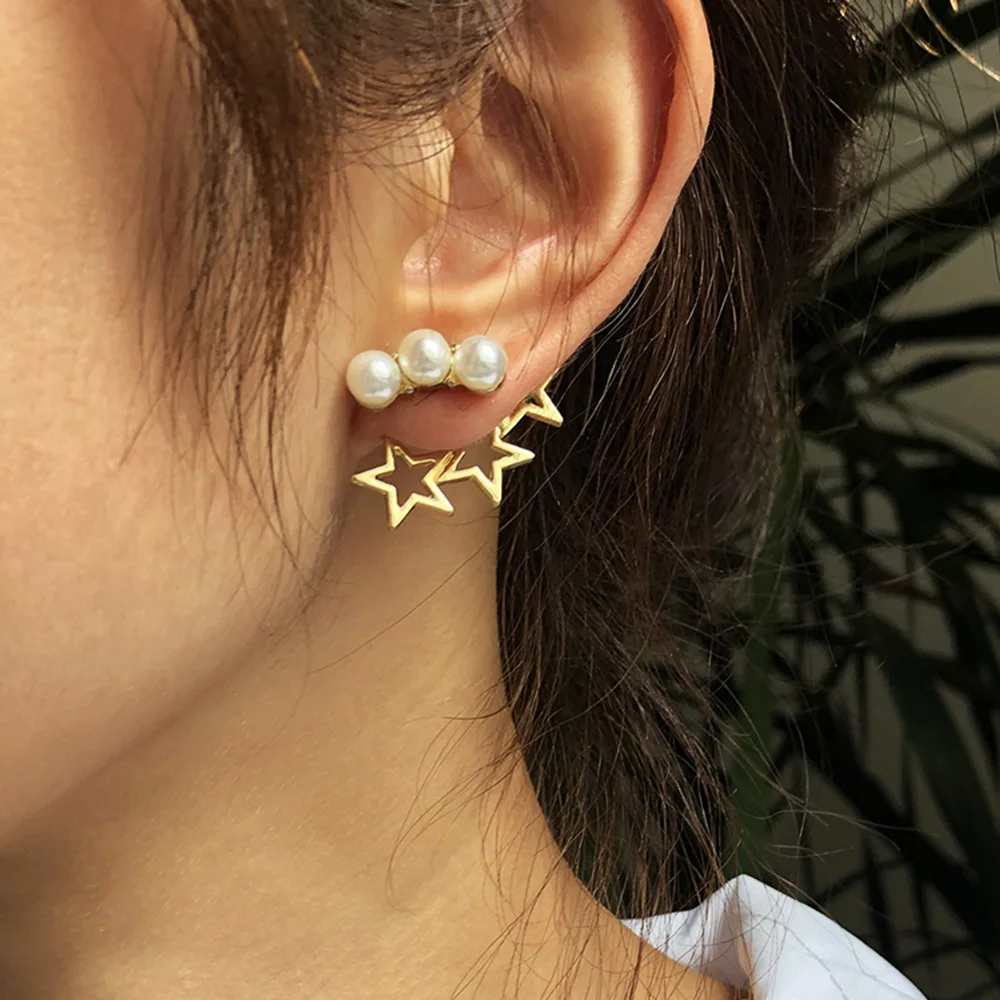 Модные элегантные большие длинные серьги с искусственным жемчугом для женщин