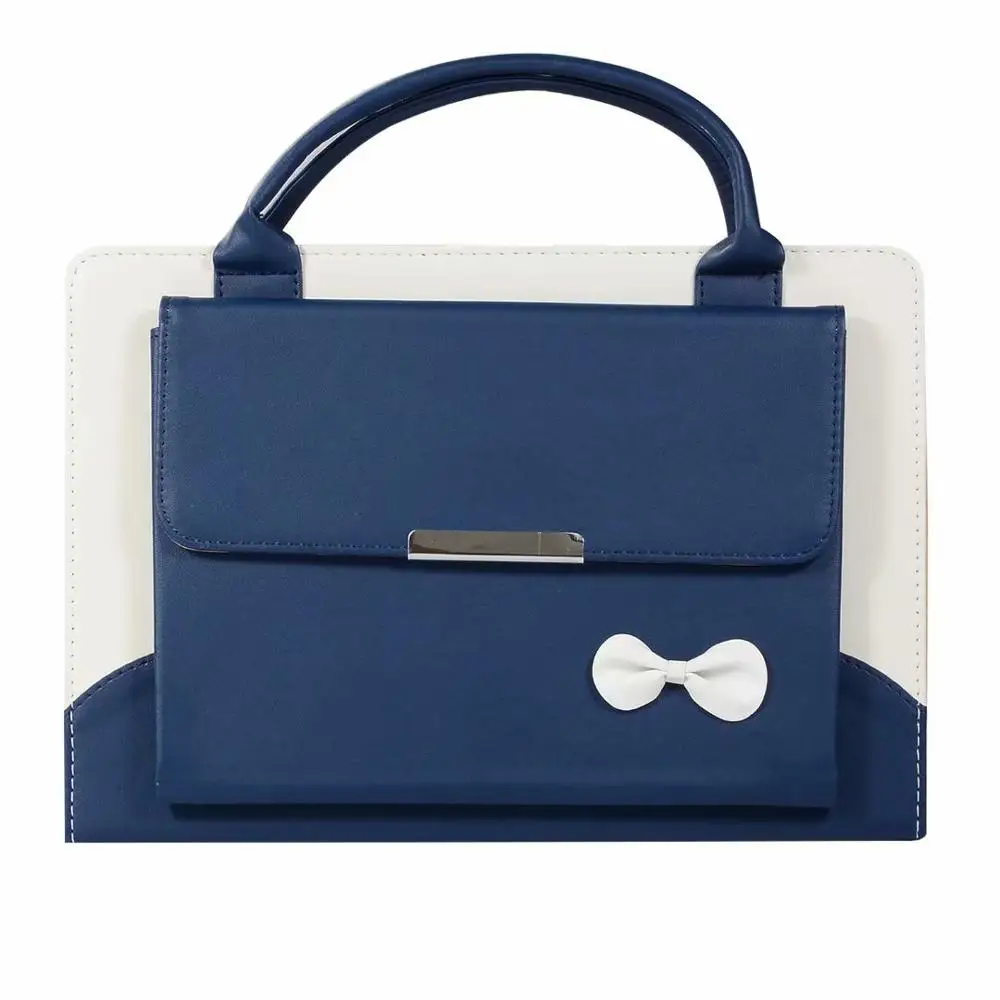 

Women's Handle Bag PU Leather Tablet Protective Case for Huawei MediaPad T5 10 AGS2-W09/L09/L03/W19 10.1 Inch Stand Cover+pen