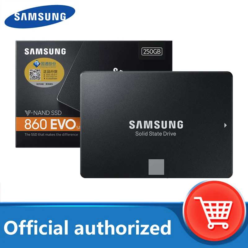 100% оригинальный Samsung SSD 860 EVO 250 ГБ 500 1 ТБ SATA III 2 5 'ƈ дюймов Внутренний