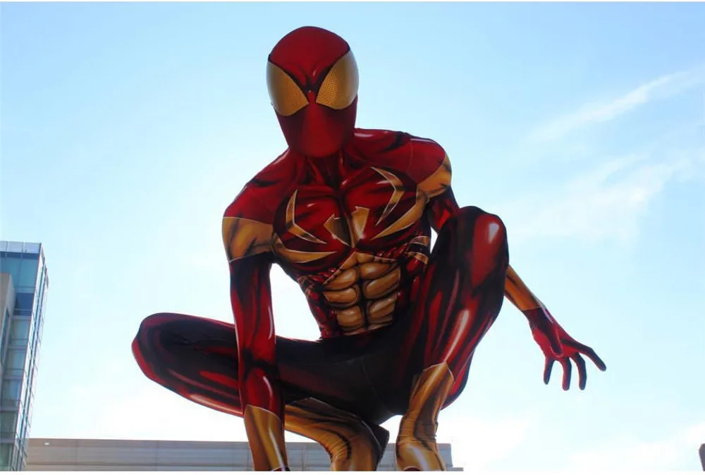 2099 Мигель О 'Хара паук косплей супер герой костюмы паука полный тело зентай костюм взрослый человек паук комбинезон Комбинезоны