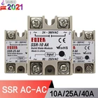 Твердотельные реле SSR-10AA SSR-25AA SSR-40AA 10A 25A 40A твердотельные реле постоянного тока модуля на рост от 80 до 250V Вход переменного тока 24-380V AC Выход модуль