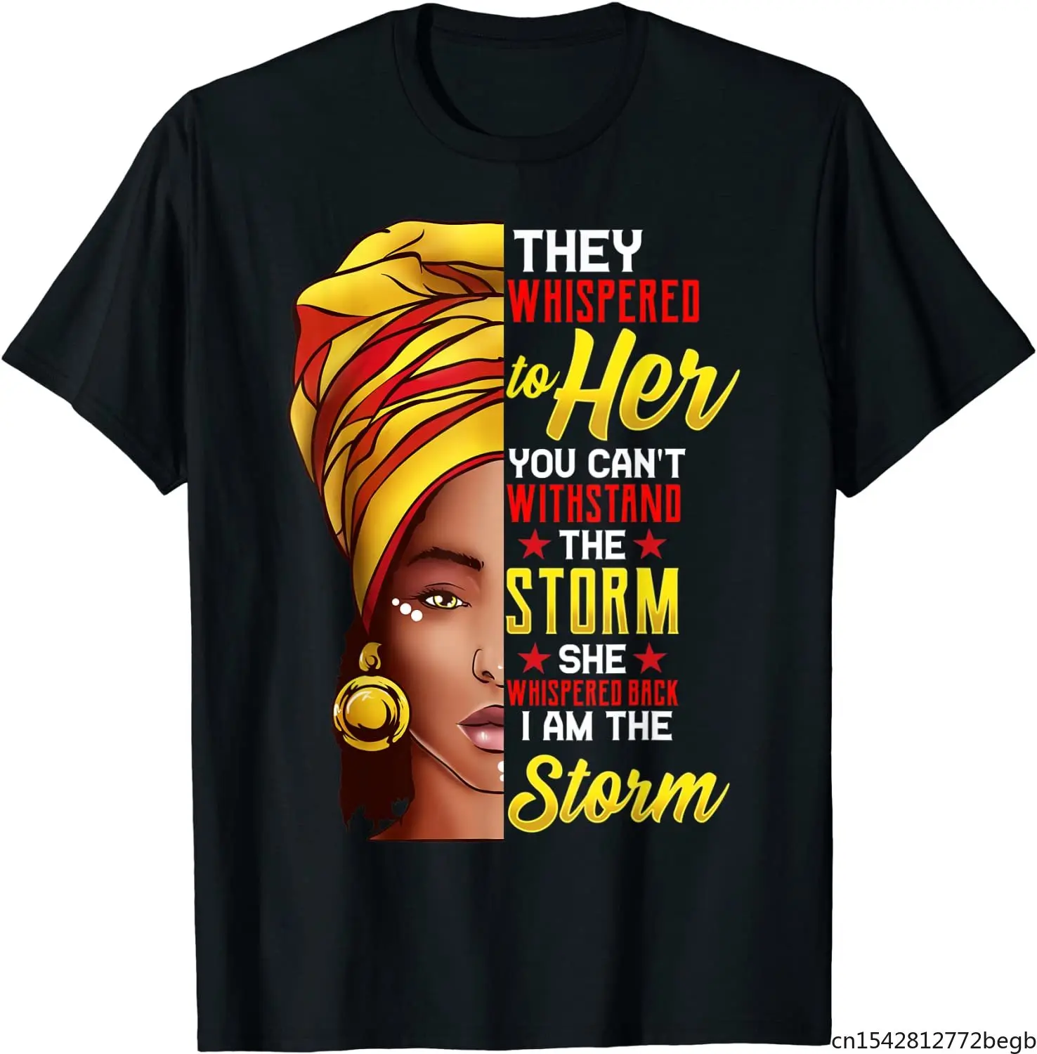 

Мужская футболка в стиле ретро для Африканской женщины с надписью I Am The Storm