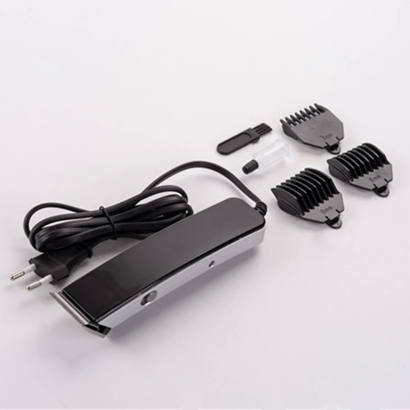 

Hair Clipper Plug-In Electric Push-Clipper Hairdresser Household Mini Hairdresser Shaver Beard Cutting Machin EU Plug(White)