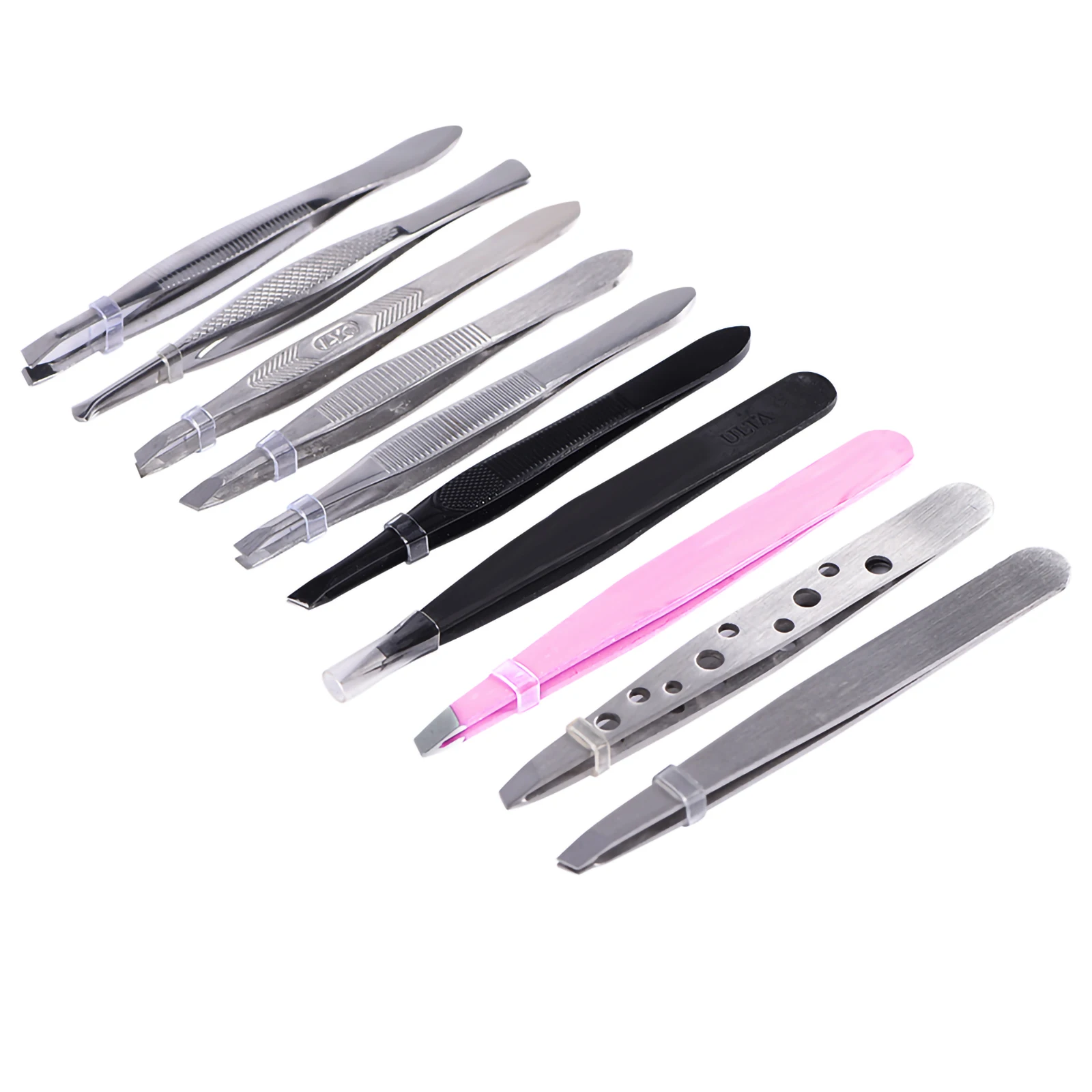 10 шт. Профессиональный пинцет для бровей из нержавеющей стали наращивания ресниц