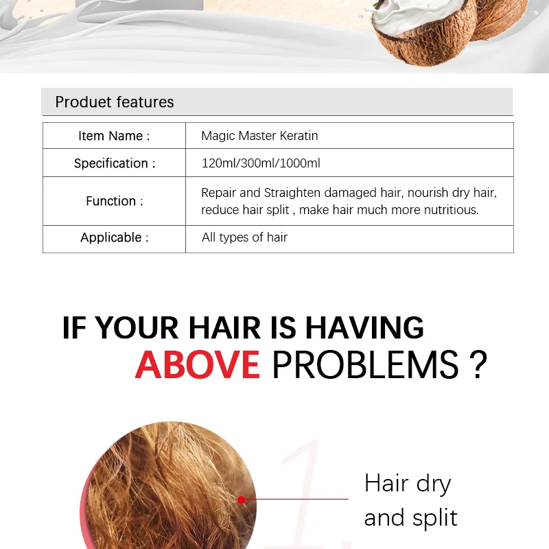 Cocount 120 мл ММК без формальдегида кератин увлажняющий уход за волосами+ 120 мл очищающий шампунь+ 100 мл дорожный набор