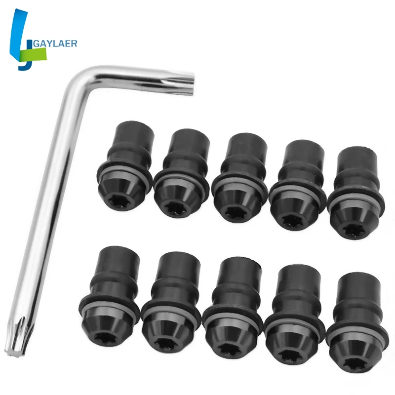 Болты для ветрового стекла мотоцикла 5 мм 10 шт. крепежные винты лобового Yamaha MT03 MT25