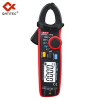 qhtitec ut210e current clamp 100a mini multimeter tester acdc amperometric measuring pliers digital ammeter electrician tools