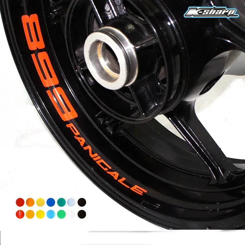 

8 X CUSTOM INNER RIM DECALS WHEEL Reflective STICKERS STRIPES FIT for DUCATI 899 PANICALE