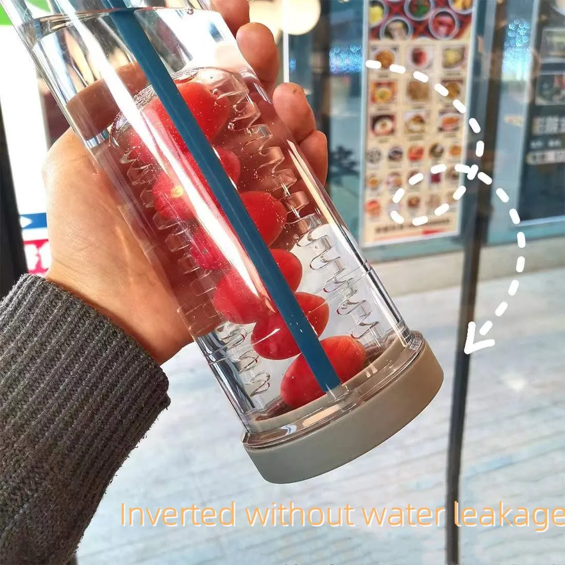 Пластиковая бутылка для воды с фильтром фруктов 700 мл | Дом и сад