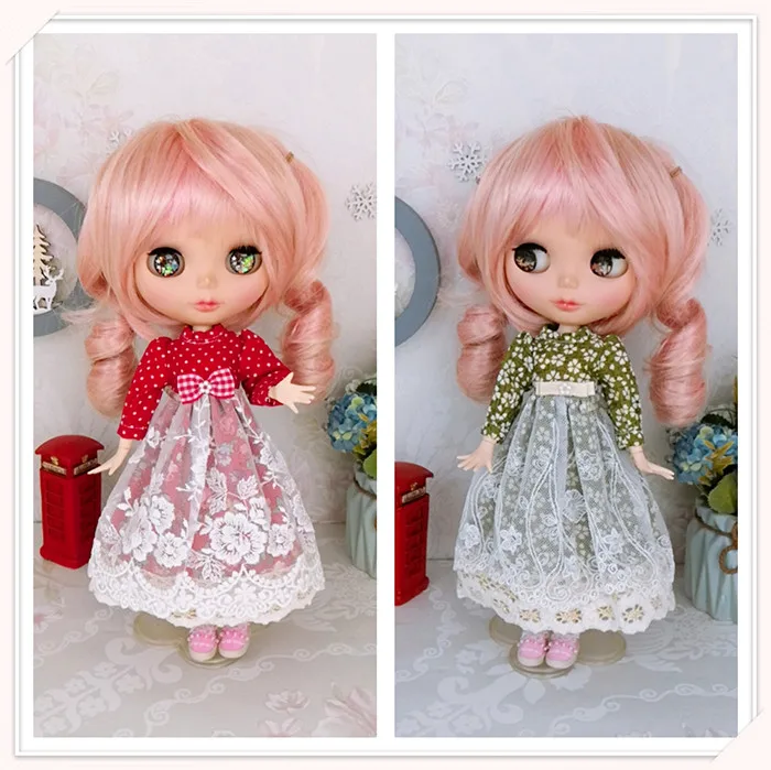 Кукла 1/6 кружевное платье Blyth одежда(подходит для blyth, azone, ob24, Lai, mmk, ICY, кукла 1/6