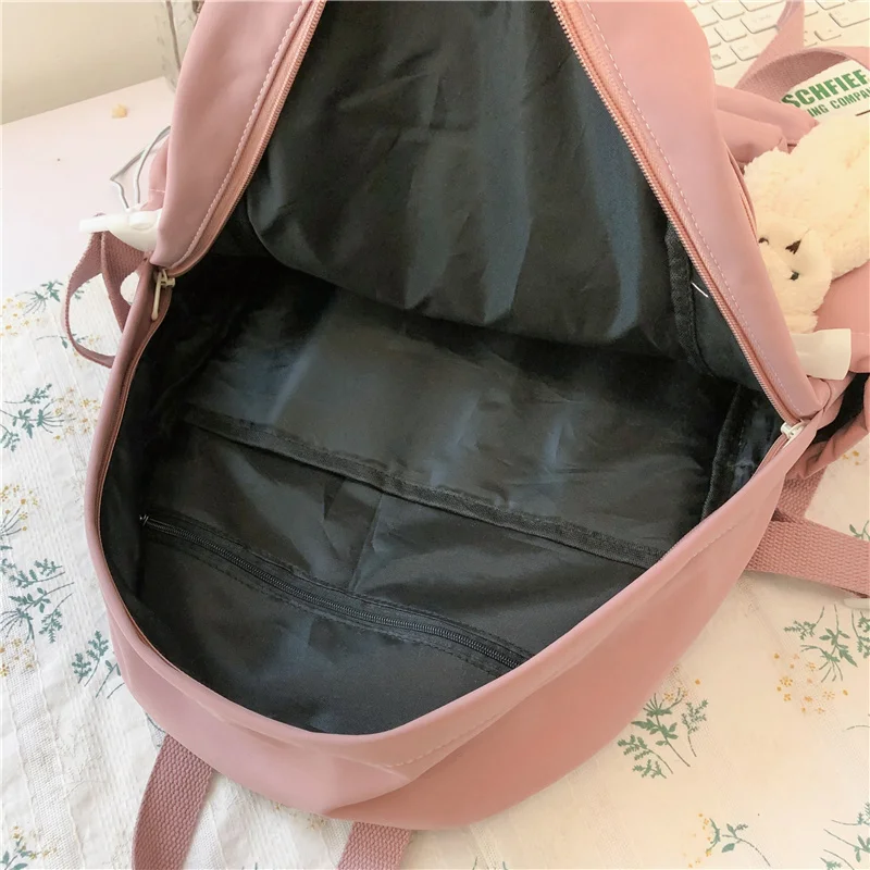 

Unisex Male Female New Buckle Harajuku Backpacks Boy Women Trendy Teenage Laptop Girls Student School 2021 College Nylon Bags