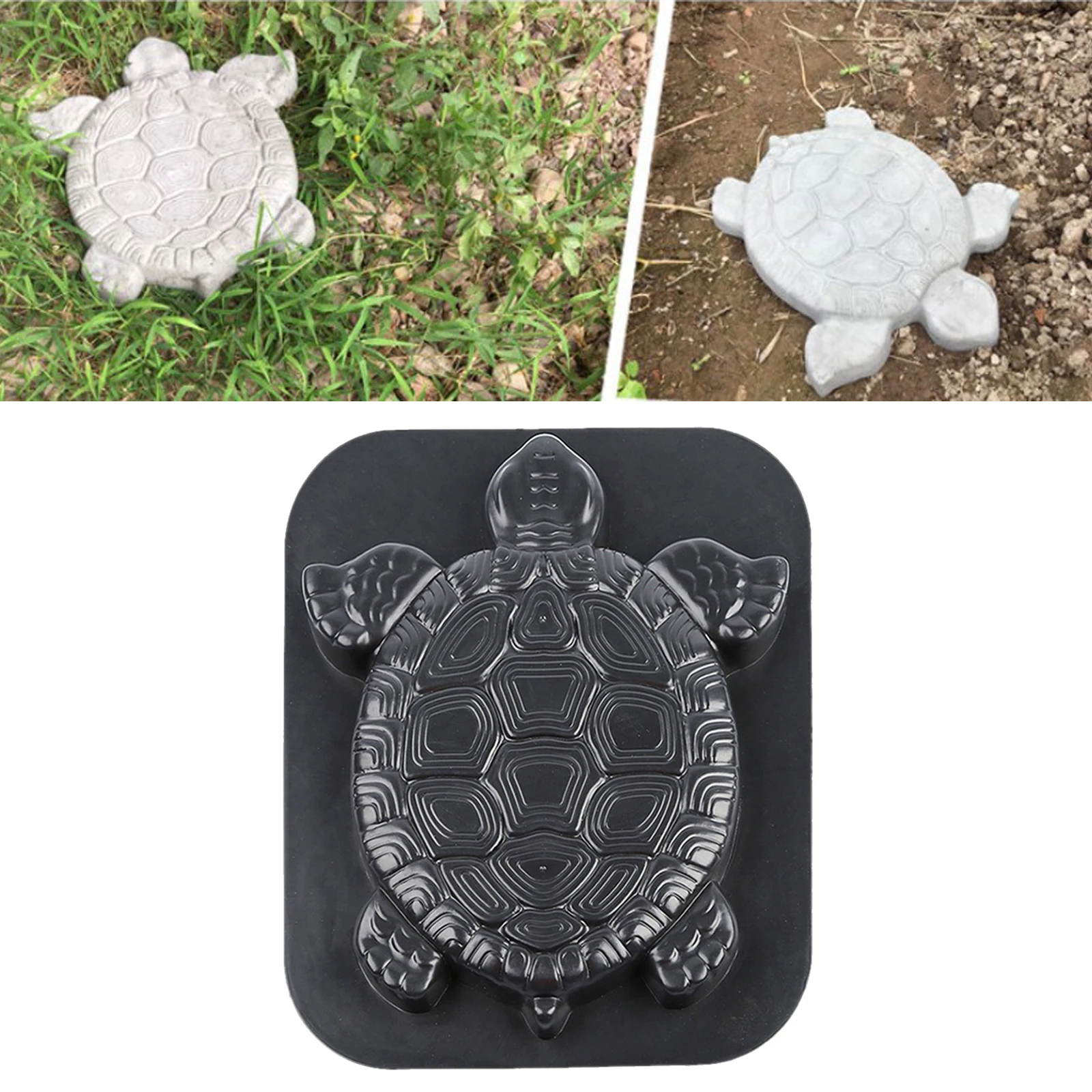 

Simulation Turtle Shaped Garden Path Pavement Stepping Stone Mould Turtle Design Garden Walk Pavement Mold