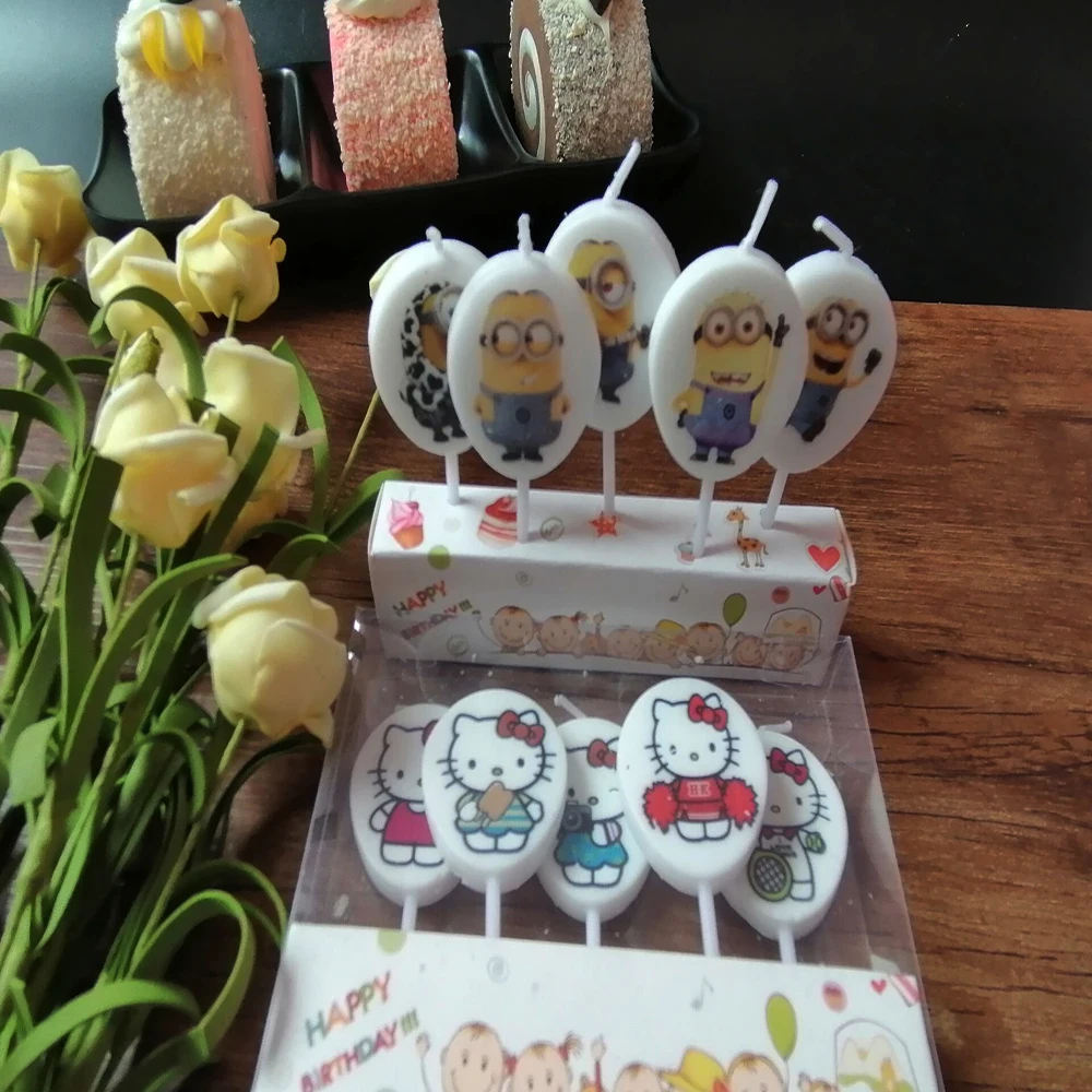 Новый товар праздничные свечи на день рождения с героями мультфильмов необычные