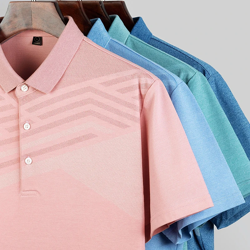 

2020 Summer Short Sleeve Polo t Shirt Brand Mens Clothing Cotton Slim Fit Shirts Business Casual Polo Shirt Men