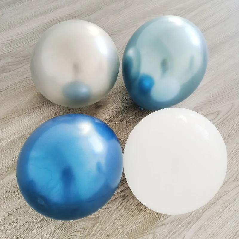 

52pcs/set Outer Space Astronaut Balloons Silver Blue Foil Latex Ballons for Kids Birthday Party Decoration Globos Boys Birthday