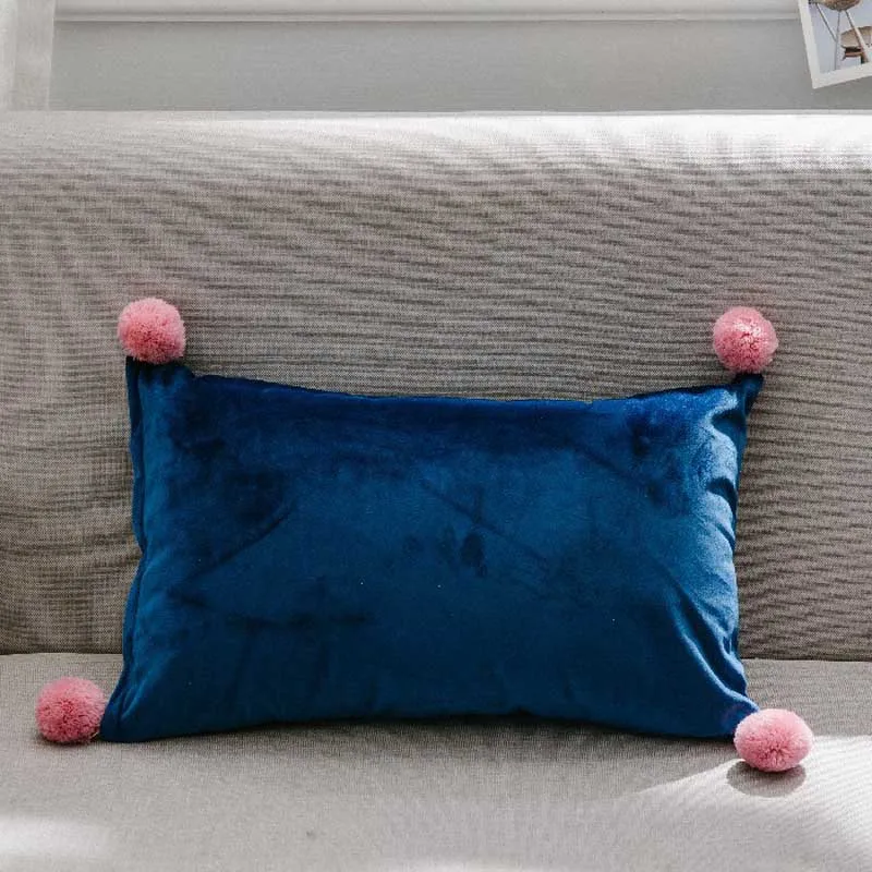 Nodic Style Green Sofa Throw Pillow Cushion Decorative Pillow Home Decor Velvet Pillowcase Luxury Sofa Cushions 30x50cm