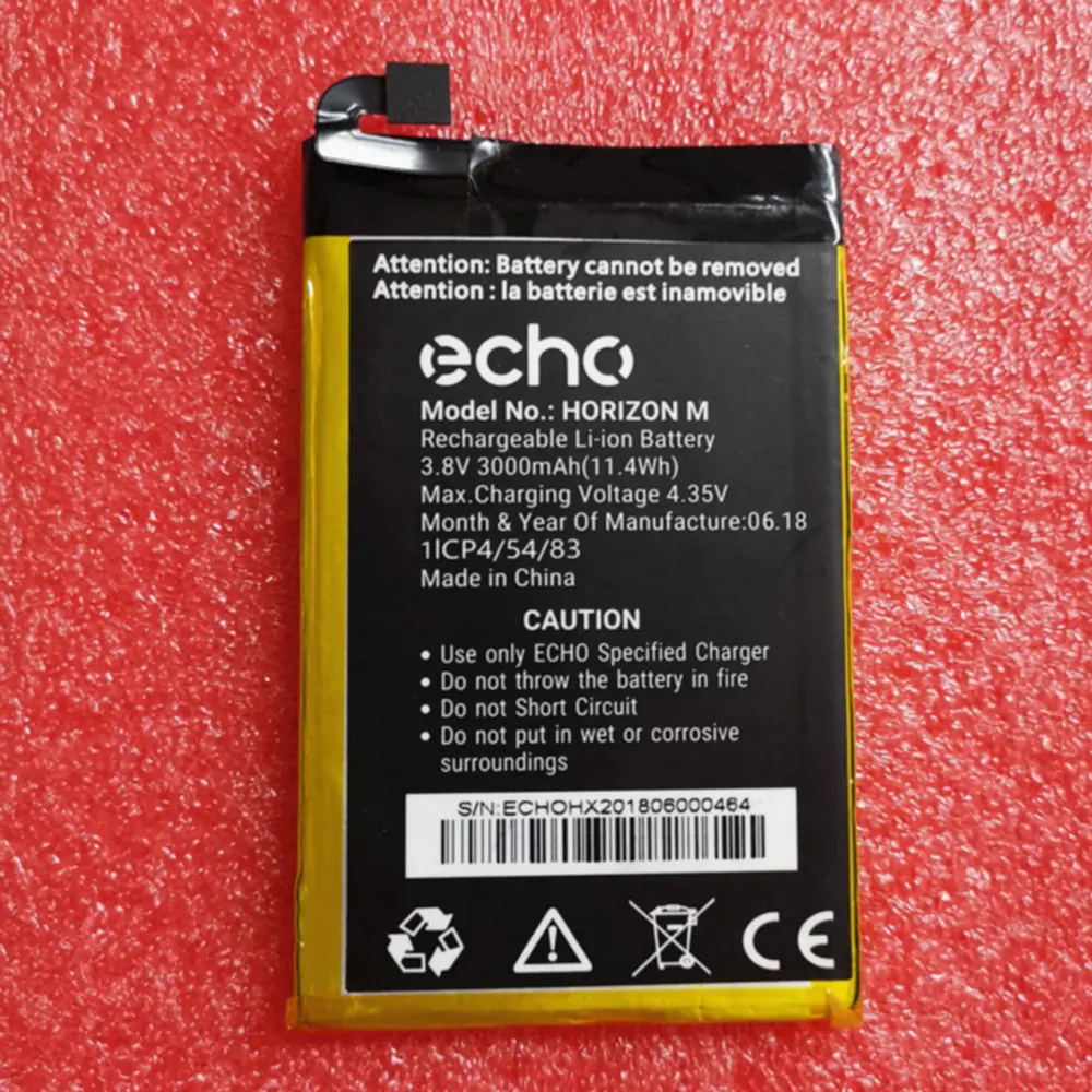 

Аккумулятор 3,8 в 3000 мАч для сотового телефона ECHO HORIZON M