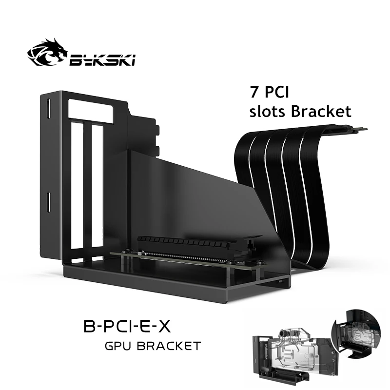 Удлинительный кронштейн видеокарты Bykski Вертикальная видеокарта PCI E кабель