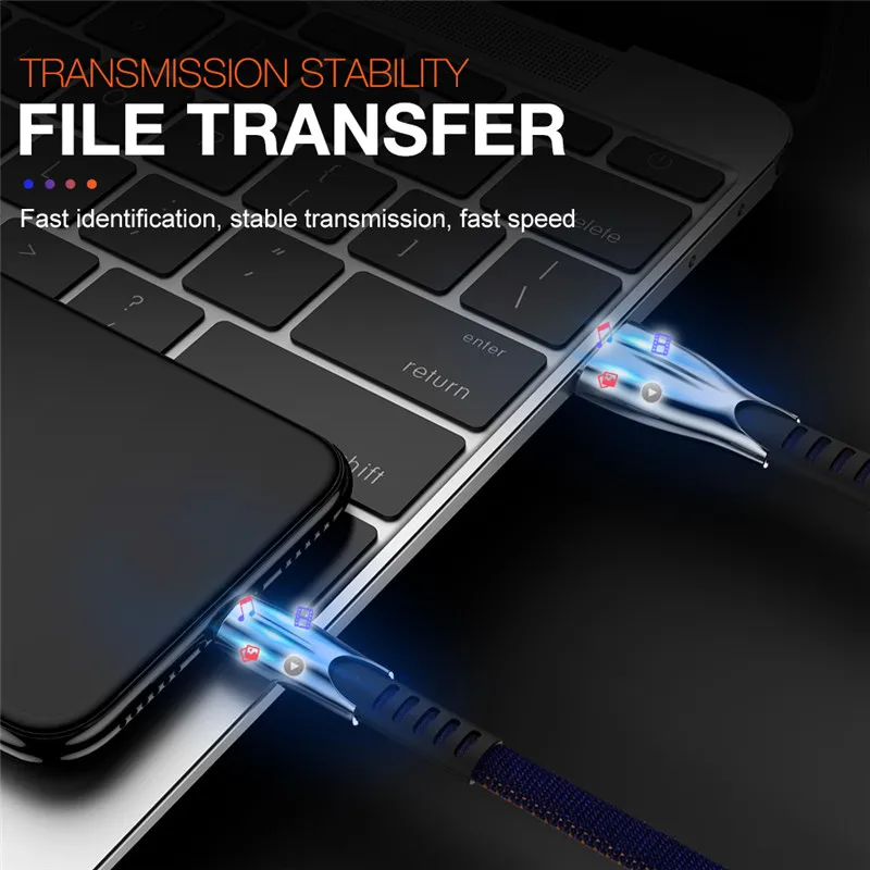 1 2 3 м Зарядное устройство USB кабель для передачи данных для iphone 5 5S SE 6 6S 7 8 Plus X 10 XR XS Max провод для быстрого заряда шнур для мобильного телефона длинный короткий