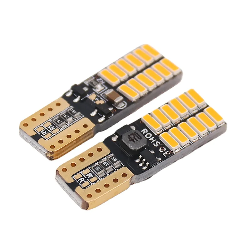 

Светодиодные Автомобильные лампы X t10 от w5w Canbus 4014 24SMD 8 Вт 6000K светильник светоизлучающие диоды, независимая лампа, отличный продукт