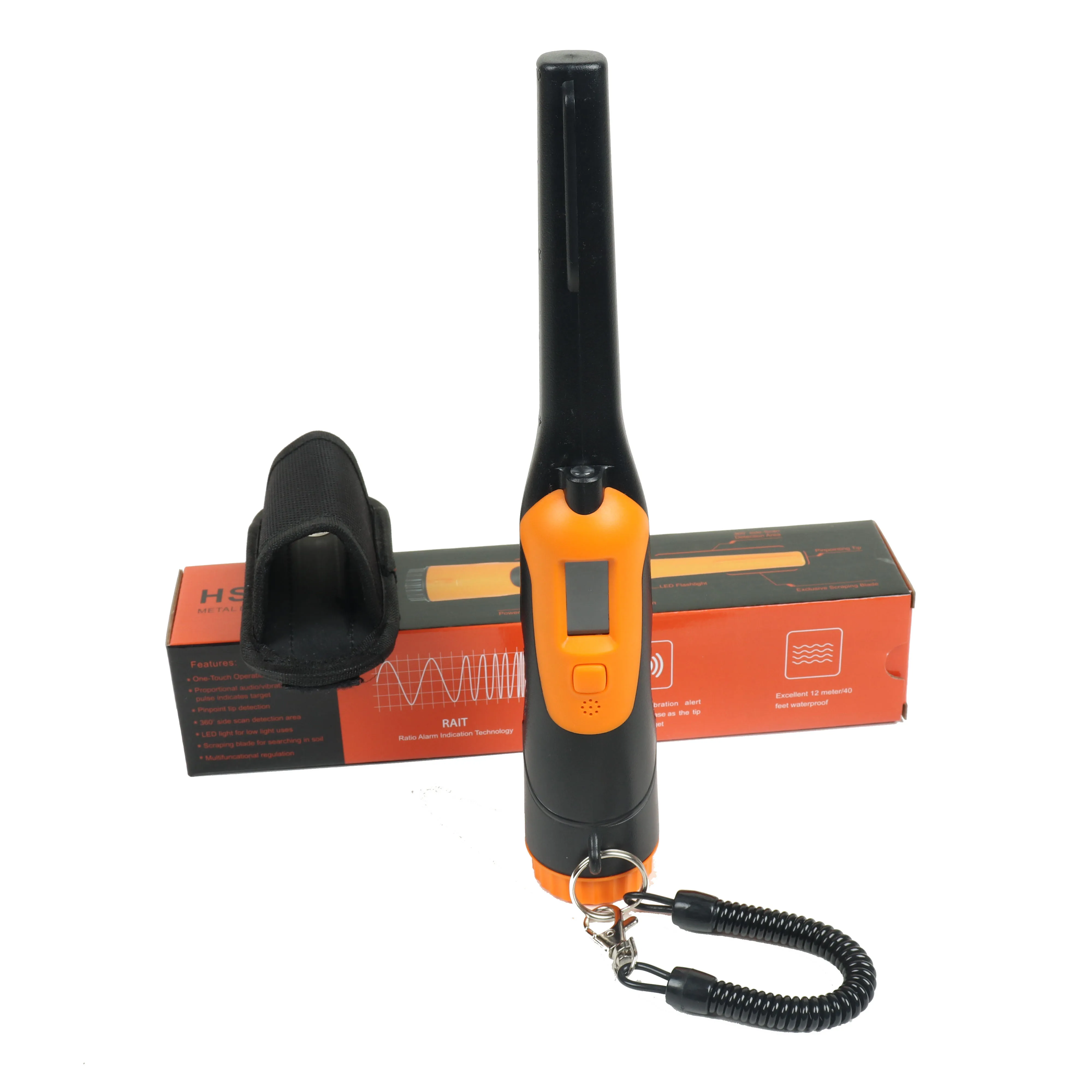 

Pin Pointing LCD HandHeld Gold Finder Waterproof Metal Detector Treasure Hunter Pinpointer for Adults and Kids Fully Waterproof