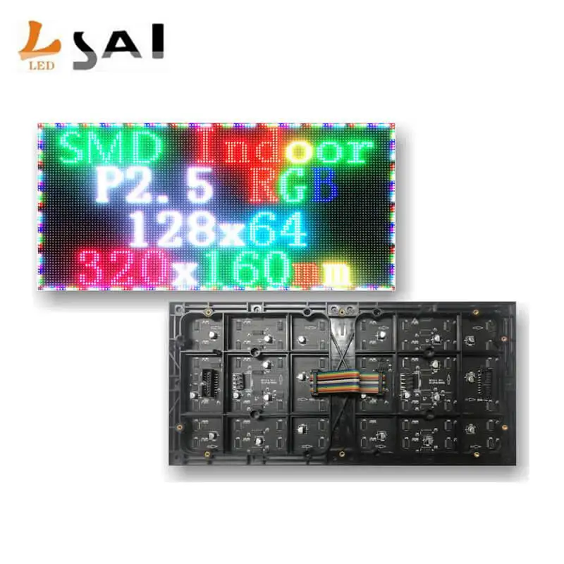 

Полноцветный модуль светодиодного дисплея LianSai P2.5 Smd2121, 1/32 сканирования, 2,5 мм, RGB-светодиодные панели, размер 320x160mmanel, модуль