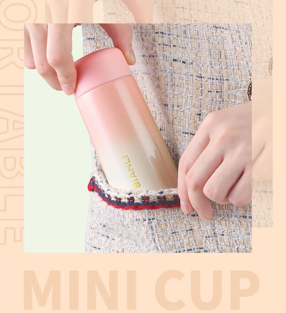 

150ML Stainless Steel Thermos Cup Creative Cute Mini Water Cup Male And Female Student Cartoon Handy Cup Small Portable Pocket