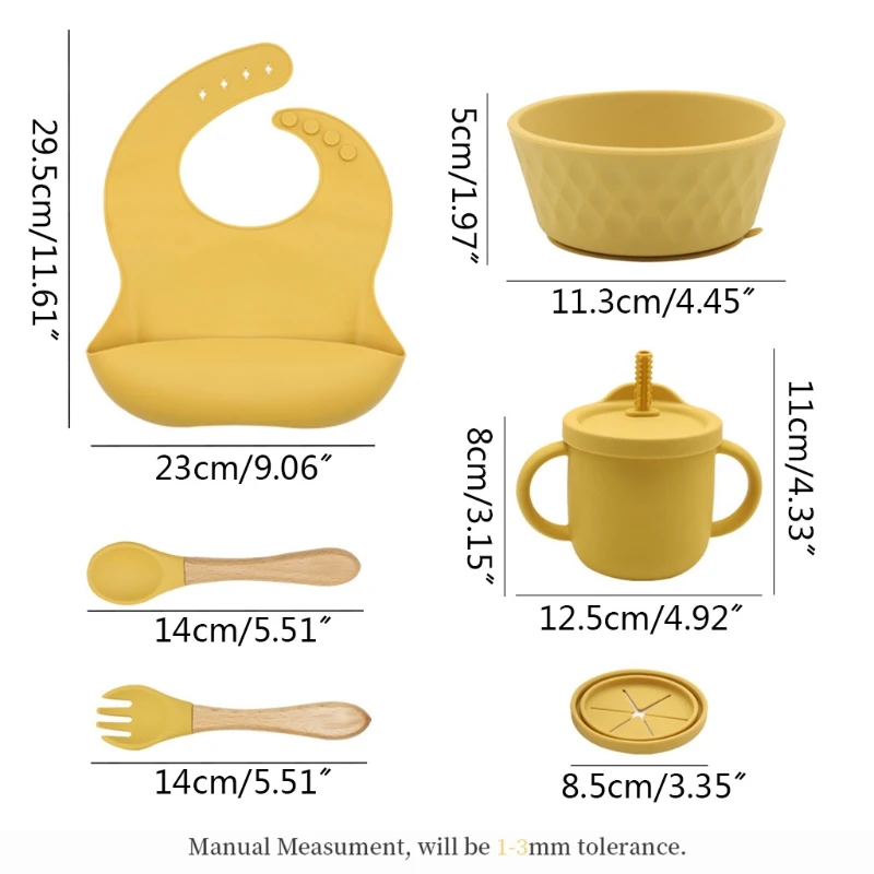 6 шт. силиконовые тарелки для кормления младенцев | Мать и ребенок