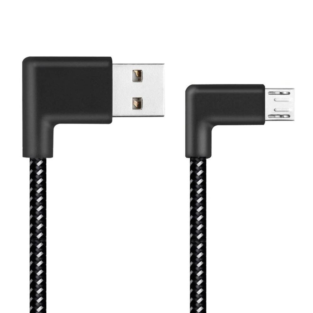 

USB 2,0 zu Тип-C кабель 90 градиентный разъем USB 3,1 Тип-C кабель для установки на нейлоновый кабель