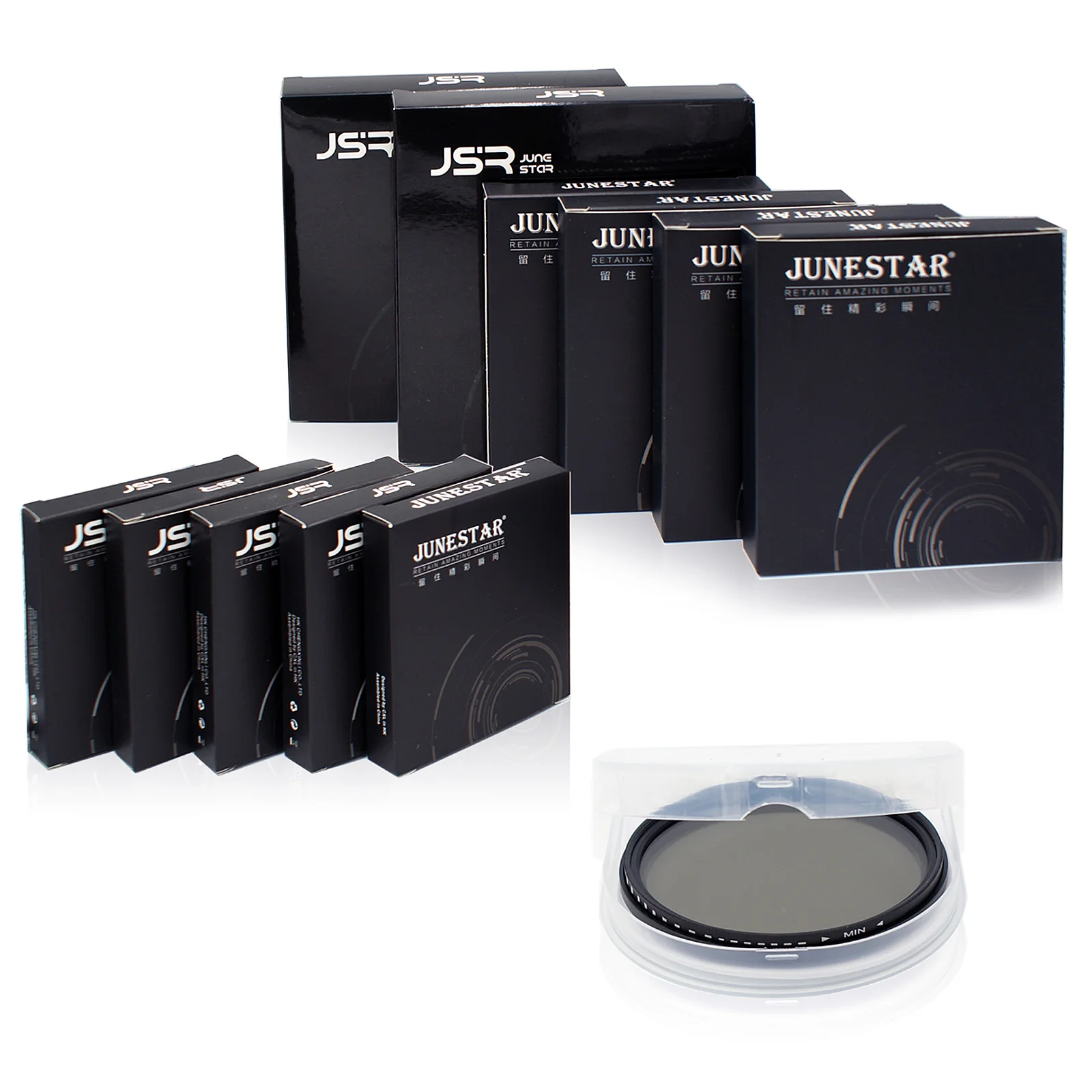 

All the size 30mm 37 40.5 46 49 52 55 58 62 67 72 77 82 86 Neutral Density Variable Fader NDX ND2 to ND400 Filter