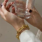 KINFOLK модные золотые браслеты для женщин Boho панк браслет-цепочка женские ювелирные изделия Аксессуары для женщин Подарочный браслет
