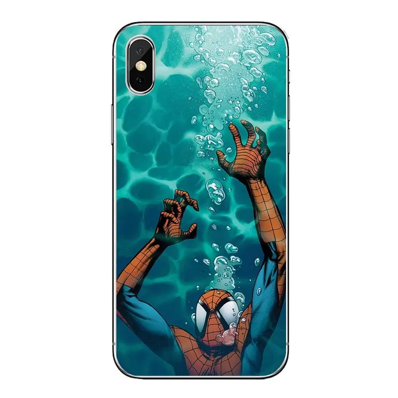 For Huawei P20 Lite Nova 2i 3i 3 GR3 Y6 Pro Y7 Y8 Y9 Prime 2018 2019 Marvel Comics Spider man Transparent Soft Shell Covers |