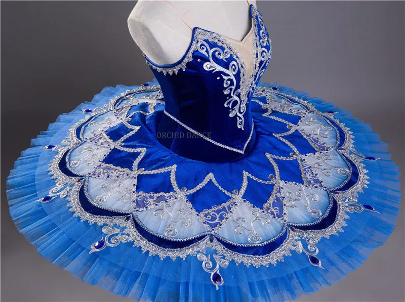 High Quality Custom Size 12 Layers Performance Wear Adult Professional Ballet Tutu Blue | Тематическая одежда и униформа