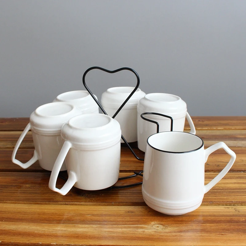 

European Ceramic Coffee Tea Cup Set With Tray Teapot Nespresso Mug Party Drinkware Gift