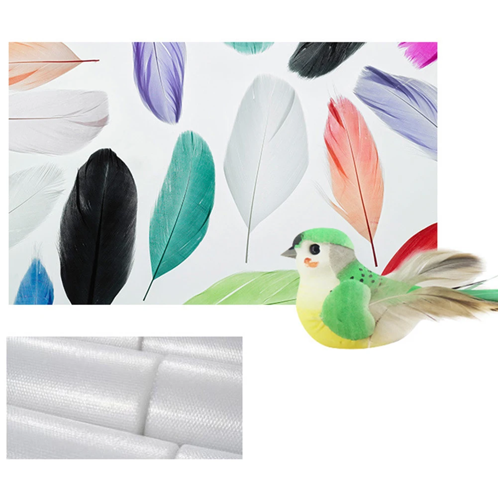

12Pcs Multicolor Artificial Foam Animal Bird Clip Clamp Home Garden Ornament