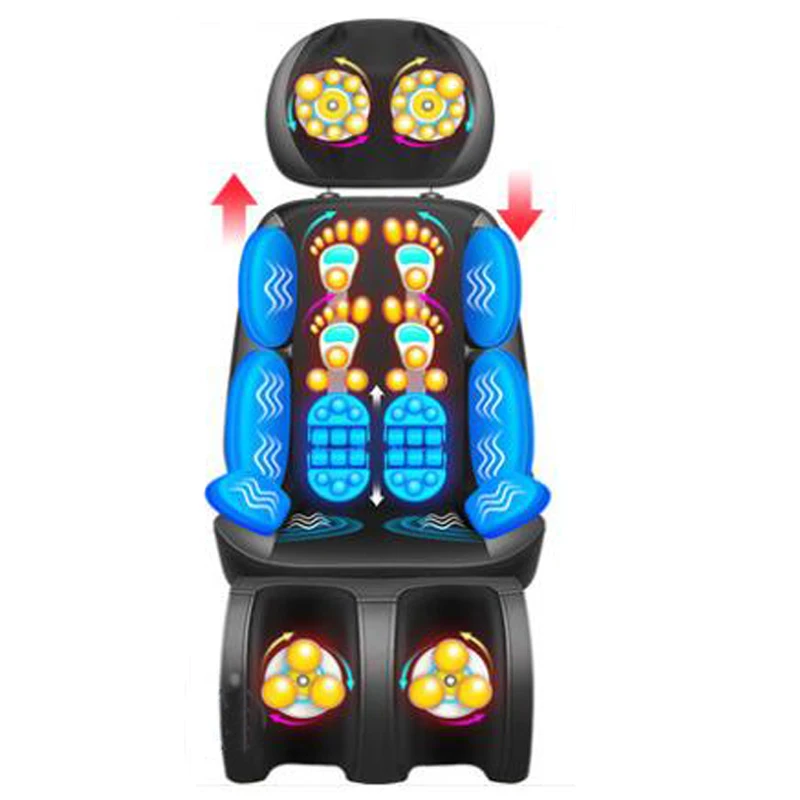 Электрический массажный стул Вибрационный коврик тепловая подушка для шеи с