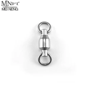 MNFT 100 шт.лот шарикоподшипник рыболовные вращающиеся твердые кольца соединители из нержавеющей стали рыболовные снасти аксессуары