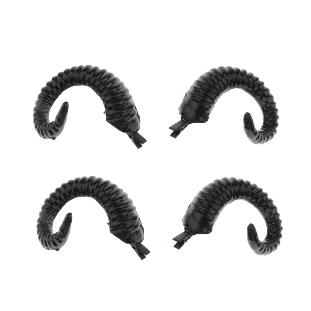 2 пары искусственных ободок с рогом заколки для волос злой Дьявол овца козла