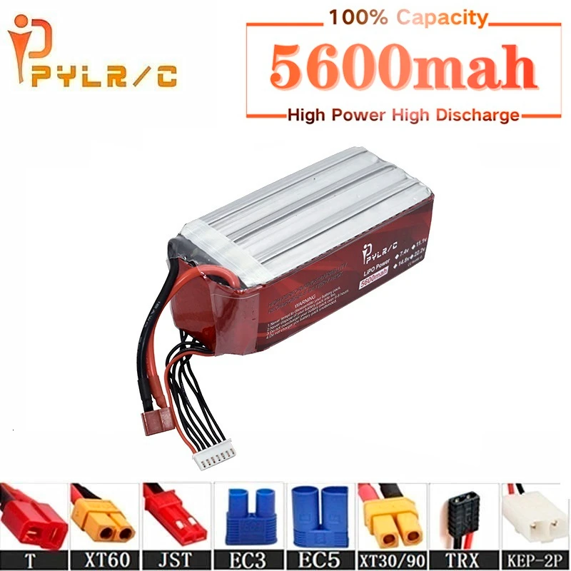 

High Rate 22.2v 5600mAh Lipo Battery For RC Helicopter Parts 6s Lithium battery 22.2v 50C RC Cars Airplanes Drone Battery T/XT60